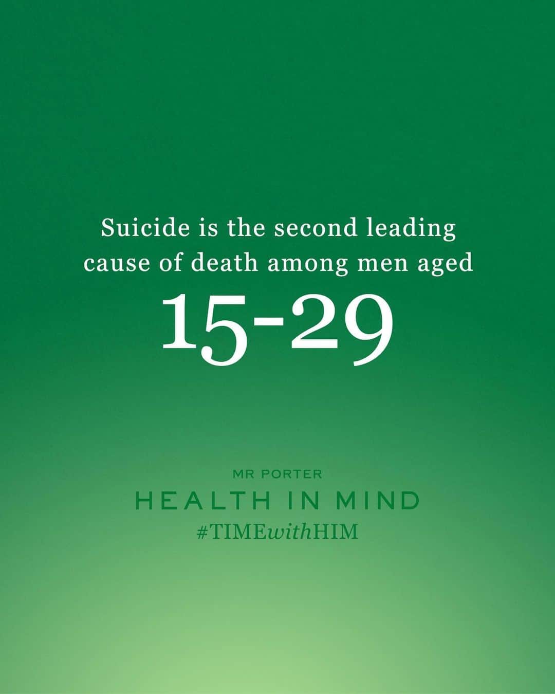 MR PORTERさんのインスタグラム写真 - (MR PORTERInstagram)「Poor mental health can have serious consequences. Indeed, suicide is the leading cause of death among men between the ages of 15-29.  It is facts like these that are at the heart of our #TIMEwithHim campaign this week, to coincide with #WorldMentalHealthDay. And, to close our campaign, we are inviting our followers to participate in #EmptyDay - a day away from social media to enjoy the Joy Of Missing Out. Stop scrolling. Call a friend. Check in. #TIMEwithHIM  #MensMentalHealth #WorldMentalHealthDay #SuicidePrevention」10月11日 1時55分 - mrporter