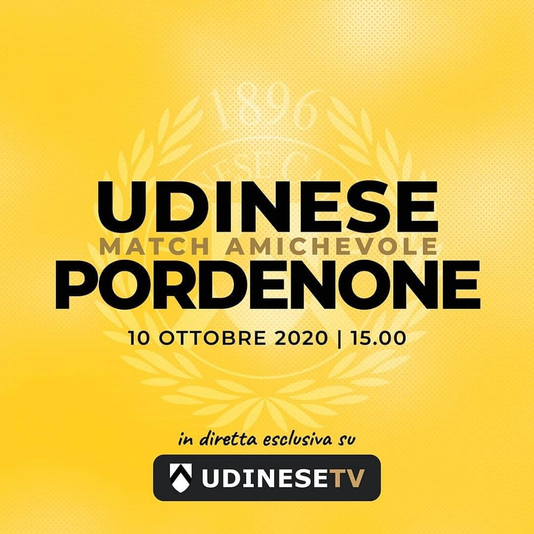 ウディネーゼ・カルチョさんのインスタグラム写真 - (ウディネーゼ・カルチョInstagram)「🤝 FRIENDLY MATCH 🆚 @pordenone_calcio  🏟  Centro Sportivo "Dino Bruseschi" 📺 diretta esclusiva dalle 15:00 su @udinese_tv   #ForzaUdinese #AlèUdin #Amichevole #UdinesePordenone」10月10日 17時26分 - udinesecalcio