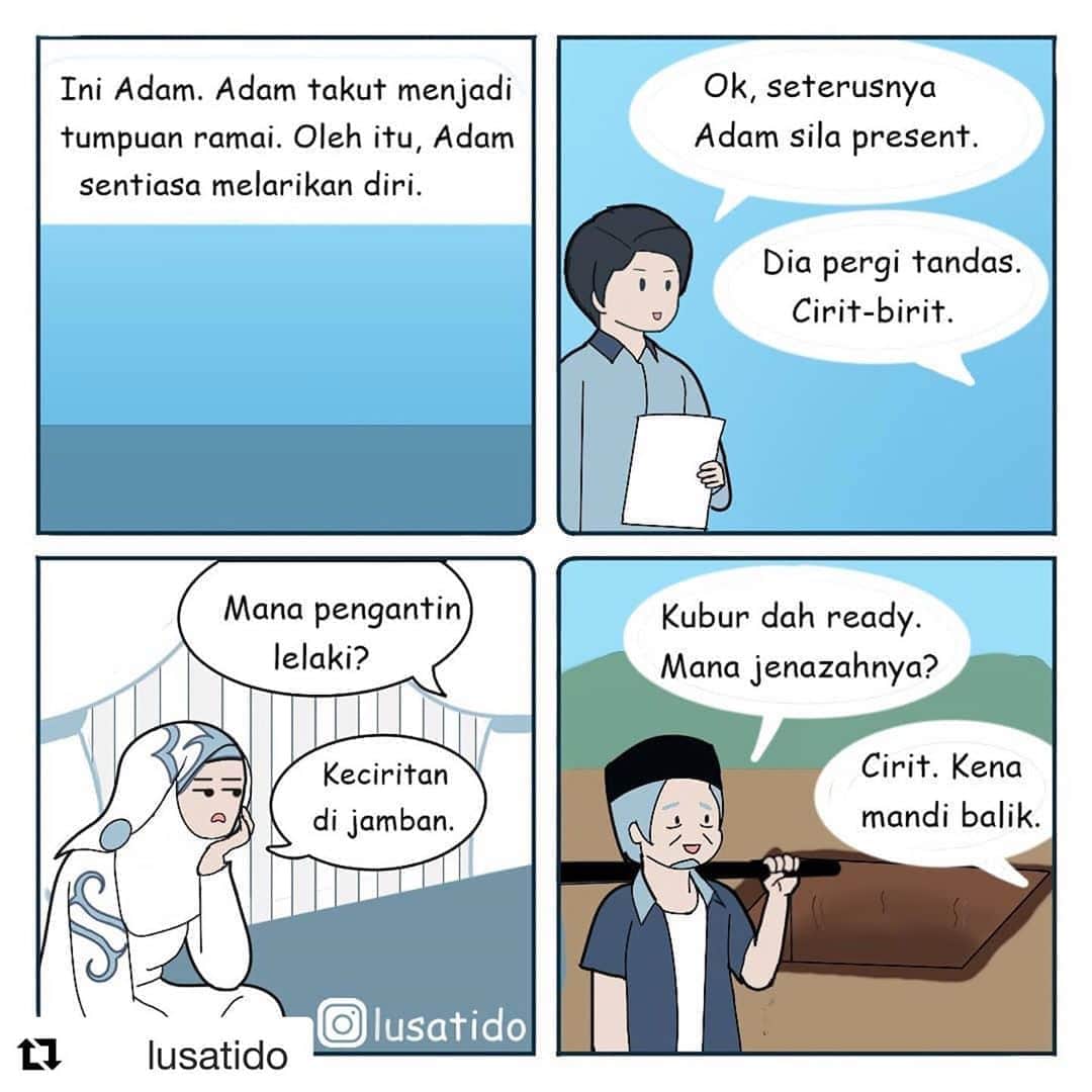 Koleksi Komik Malaysiaさんのインスタグラム写真 - (Koleksi Komik MalaysiaInstagram)「#Repost @lusatido with @get_repost ・・・ Sapa tak suka present kita gang haha. Apa alasan korang bila tanak present? . . more @lusatido   #komikmalaysia #lawakhambar #gengkomik #gengkomikmalaysia #comicstrip #komiklucu #malaysiancomics」10月10日 17時28分 - tokkmungg_exclusive