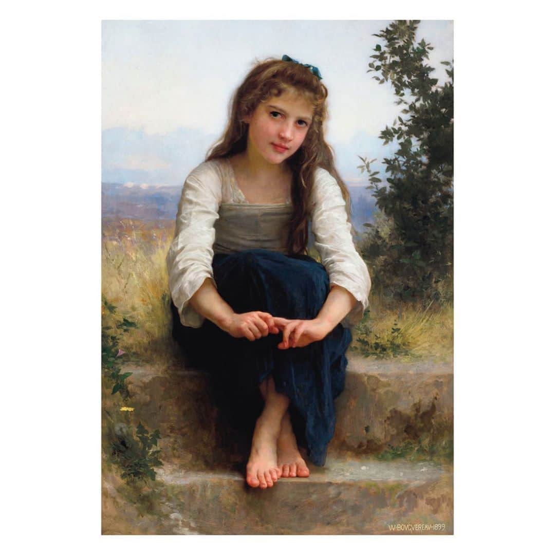 クリスティーズさんのインスタグラム写真 - (クリスティーズInstagram)「William Bouguereau's 'Rêverie' is a perfect illustration of the popular rustic scenes that appealed to the artist throughout his long career. The 1899 date of this work, which was executed towards the end of his career, attests to the artist's lifelong interest in depicting his heroine as a humble peasant girl from the farm or countryside. ⠀ .⠀ This pastoral theme, almost always a single peasant girl in a landscape, became the subject matter for which the artist became most popular with wealthy collectors eager to decorate their new mansions.⠀ .⠀ William Adolphe Bouguereau (French, 1825-1905), 'Rêverie', 1899. Estimate: $800,000-1,200,000.⠀ .⠀ European Art Part I — 15 October, online⠀ .⠀ #art #artist #europeanart #bouguereau #portrait #french #painting #classicweek #christiesclassicweek」10月10日 19時03分 - christiesinc