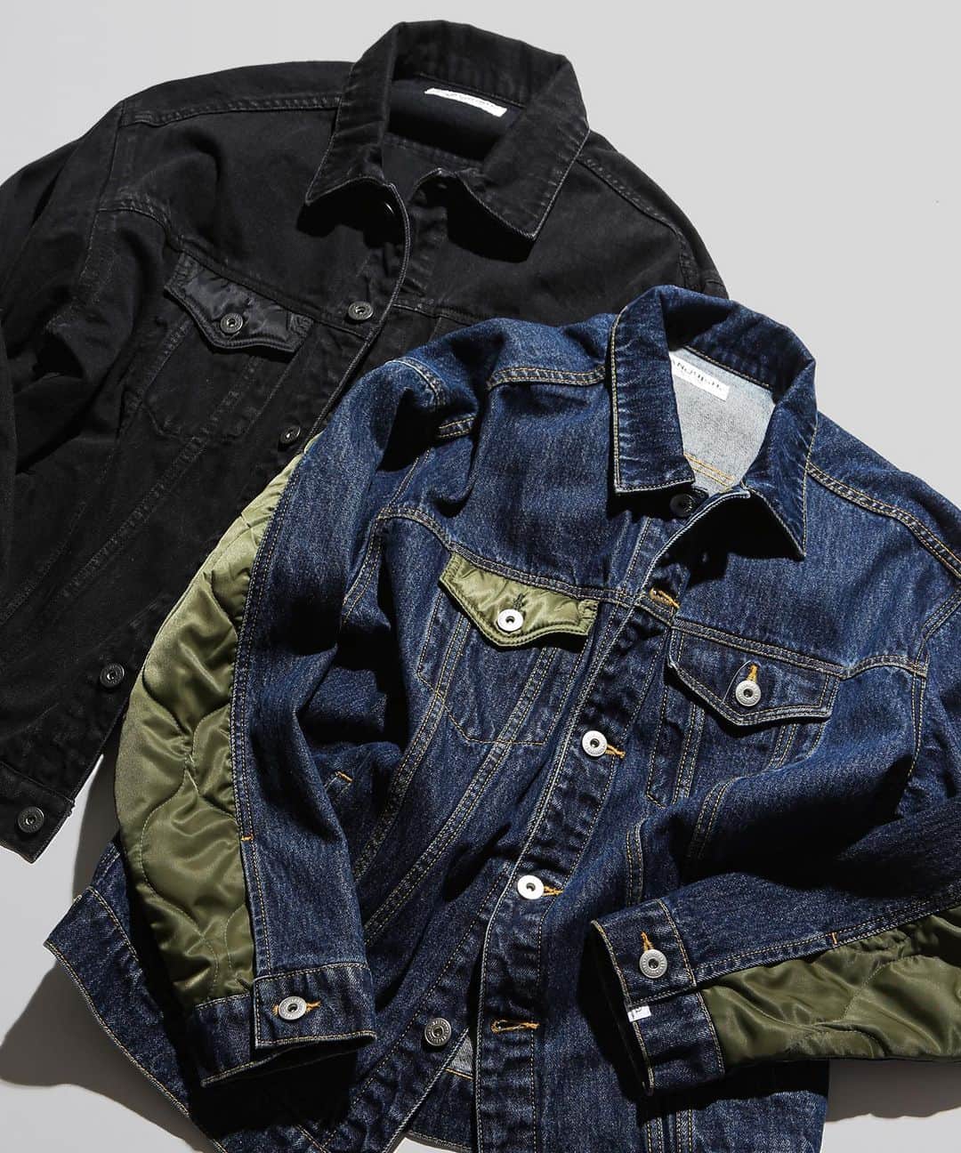 ヴァンキッシュのインスタグラム：「■ Docking loose Denim Jacket[VJJ043] Color:Indigo/Black Size:M/L JPY 16,000 (tax included)  ㅤㅤㅤㅤㅤㅤㅤㅤㅤㅤㅤㅤ Shop link bio！ ——————————————— ‪#VANQUISH #vanquishjp」