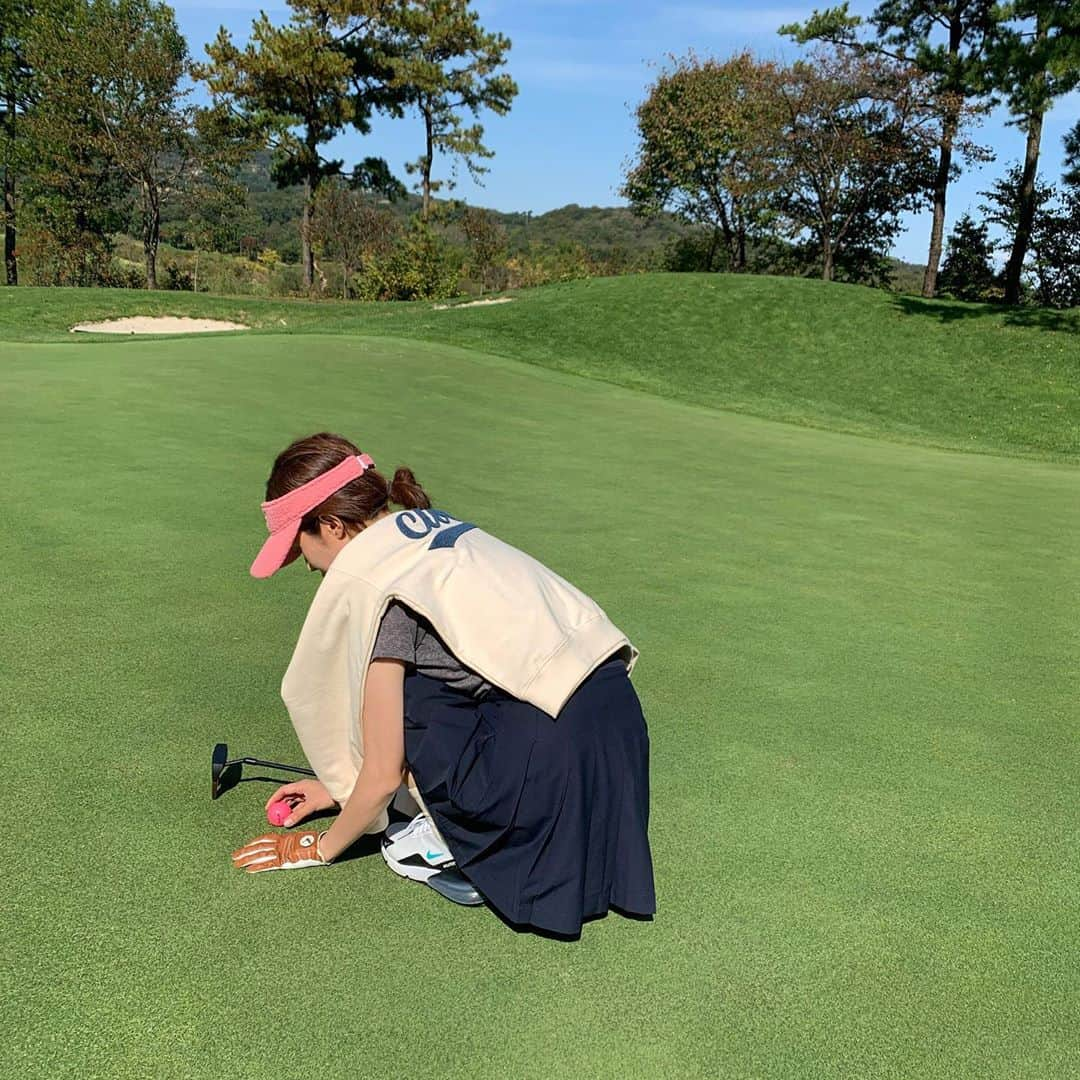 チャ・ジョンウォンさんのインスタグラム写真 - (チャ・ジョンウォンInstagram)「🏌🏻‍♀️⛳️」10月10日 21時23分 - ch_amii