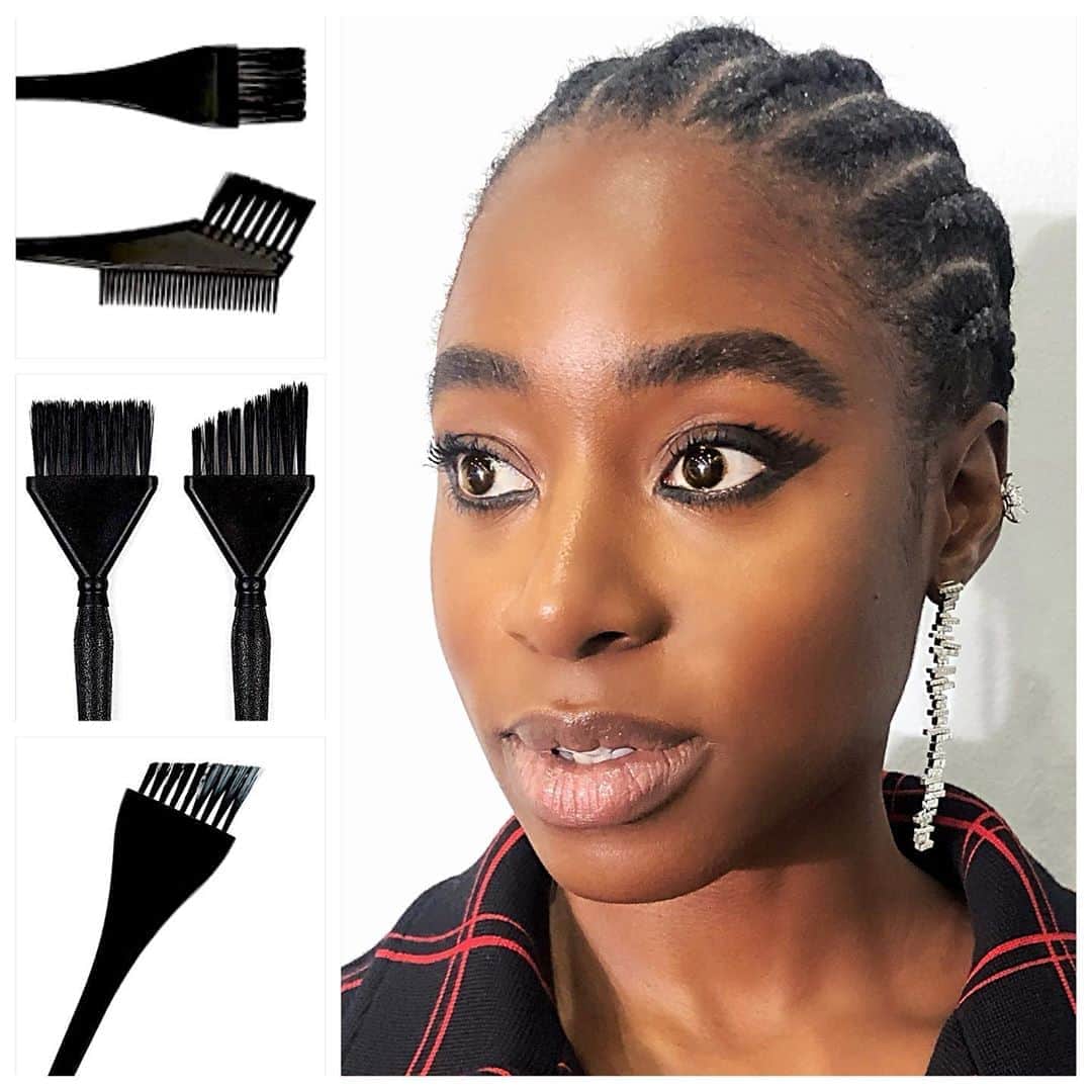 JO BAKERのインスタグラム：「K I R B Y • H O W E L L • B A P T I S T  E 🇬🇧 Textured wings... on #kirbyhowellbaptiste for @ellefr  I love a fattened natural looking brow but still wanted to add a hint of texture and unexpected punkiness !!  I’m also off to have my hair coloured today and am so excited that I have salon tools fresh in my mind!! Never been so eager to see a #haircolour station!!! If you would like to see the transformation see my TIKTOK and Reels for the before , after and who is working his magic for me today!!!!!  #makeup be me #jobakermakeupartist #punky #eyeliner #edgy #blackliner #makeupideas #makeupartist」