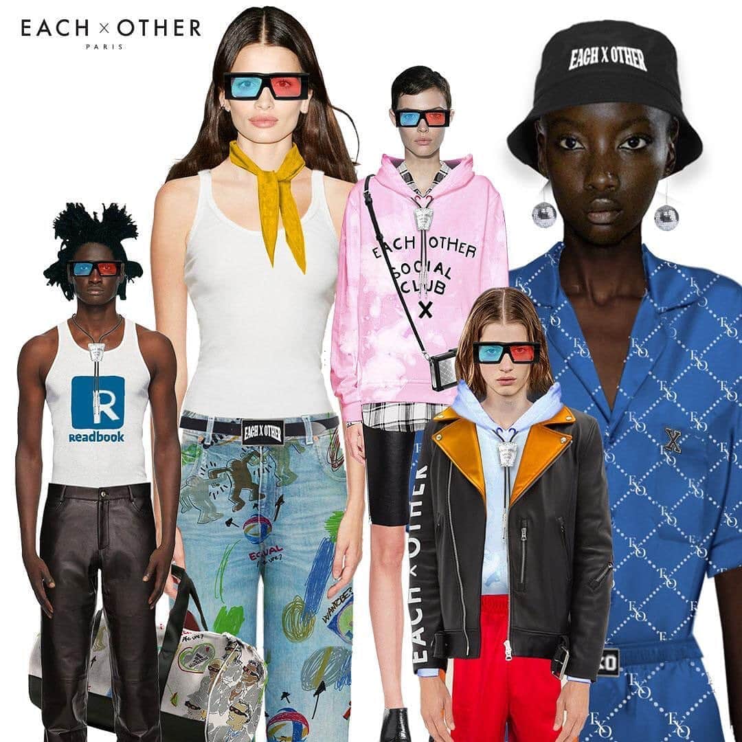 イーチ x アザーのインスタグラム：「@eachxother Return To Origin Spring/Summer 2021 Show #eachxother #eachxothersocialclub #parisfashionweek #digitalart」