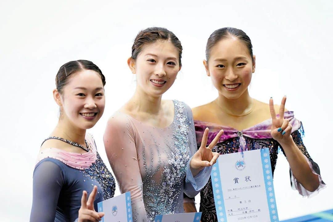永井優香のインスタグラム：「13回目の東京ブロックが終わりました🌟笑 応援ありがとうございました！！！  今回は無観客試合だったからこそ(?)、いつも近くで支えてくれる人、応援メッセージをくれた人たちのことを頭の中で思い浮かべていたら、冗談抜きで不安が和らぎました🤭  ジェットコースターみたいなスケート人生で未だに毎日疲弊してますが、最後までめげずに練習頑張ります…笑  #東京選手権大会2020 #良い写ありがとうございます❣️」