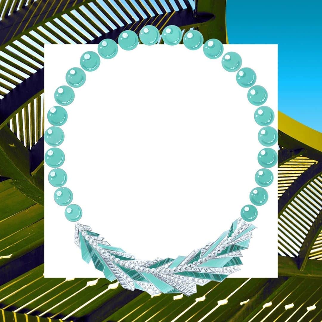 ピアジェさんのインスタグラム写真 - (ピアジェInstagram)「The Jungle Breeze Necklace 𝒄𝒂𝒑𝒕𝒊𝒗𝒂𝒕𝒆𝒔 with colour, with 𝒕𝒂𝒏𝒕𝒂𝒍𝒊𝒔𝒊𝒏𝒈 chrysoprase and malachite that evokes a jungle 𝒍𝒆𝒂𝒇 with its dynamic 𝒏𝒂𝒕𝒖𝒓𝒂𝒍 pattern. Set onto white gold this necklace evokes the striking shapes of a 𝒕𝒓𝒐𝒑𝒊𝒄𝒂𝒍 oasis. - #Piaget #PiagetWingsOfLight #PiagetJewellery #MalachiteJewellery」10月11日 1時00分 - piaget