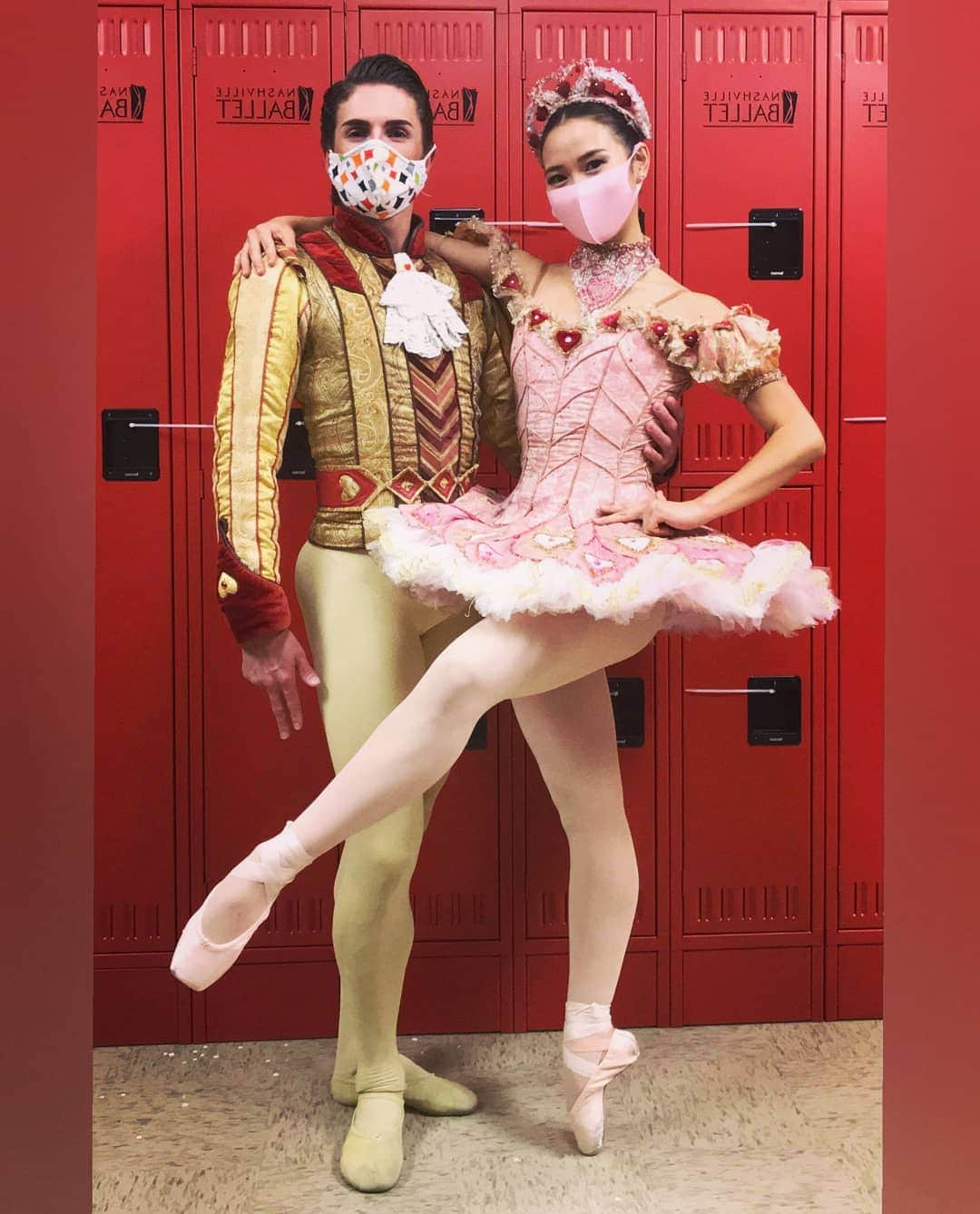 Lily Saito (齊藤莉理)のインスタグラム：「So grateful for this one. ❤ 2 weeks of Nutcracker filming complete! Couldn't have done it without your contagious laughter and your loving energy 🙏🏻 @nscheuerr」