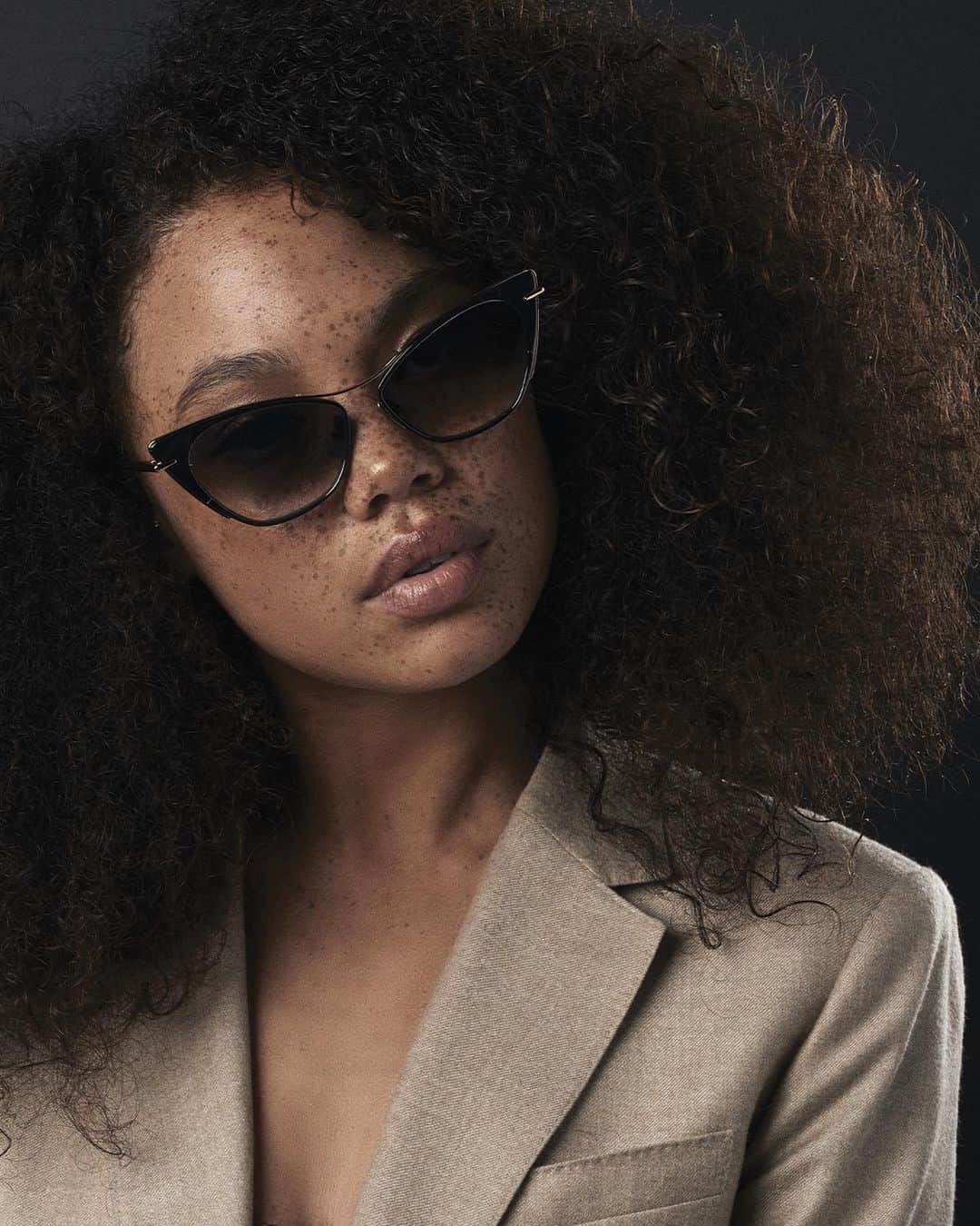 ディタのインスタグラム：「An irresistible frame for the modern femme fatale. DITA Eyewear x Dita Von Teese; a powerful bridgeless cat-eye style featuring all-titanium construction.  #DITA #DITAeyewear #DITAxDVT #DITAsunglasses」
