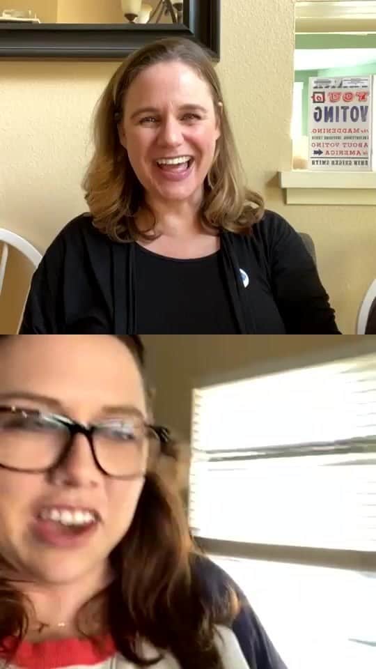 のインスタグラム：「Andrea and Kim talk all things voting!」