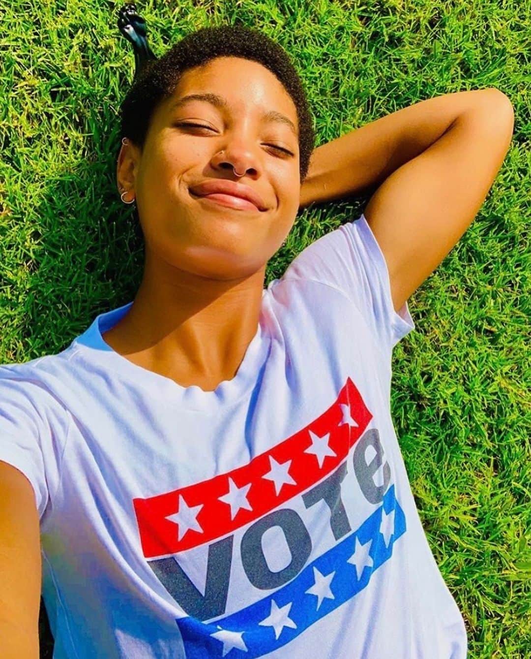 Levi’sさんのインスタグラム写真 - (Levi’sInstagram)「There are less than 30 days until the 2020 election. Jaden and Willow Smith are here to remind you how important it is to #UseYourVoice this year. Check out our stories to explore our augmented reality experience with @amazonfashion and don’t forget to #VoteAboutIt.」10月11日 6時27分 - levis
