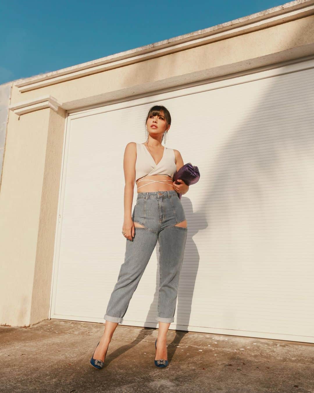 Gabriela Salesのインスタグラム：「Ela tá cheia dos close essa semana 😂」