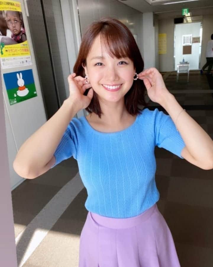 のインスタグラム：「おはよう。井上清華ちゃん 🥰 今日も笑顔沢山頂きます！ #井上清華 #めざましテレビ  #フジテレビアナウンサー」