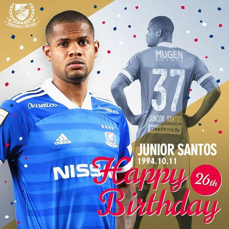 横浜F・マリノスさんのインスタグラム写真 - (横浜F・マリノスInstagram)「. Happy Birthday! @jr.santos.oficial  #fmarinos #ジュニオールサントス #JuniorSantos #誕生日おめでとう #happybirthday」10月11日 8時05分 - yokohamaf.marinos