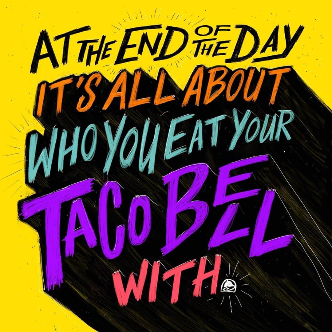 Taco Bellのインスタグラム：「Tag ‘em. 💜」