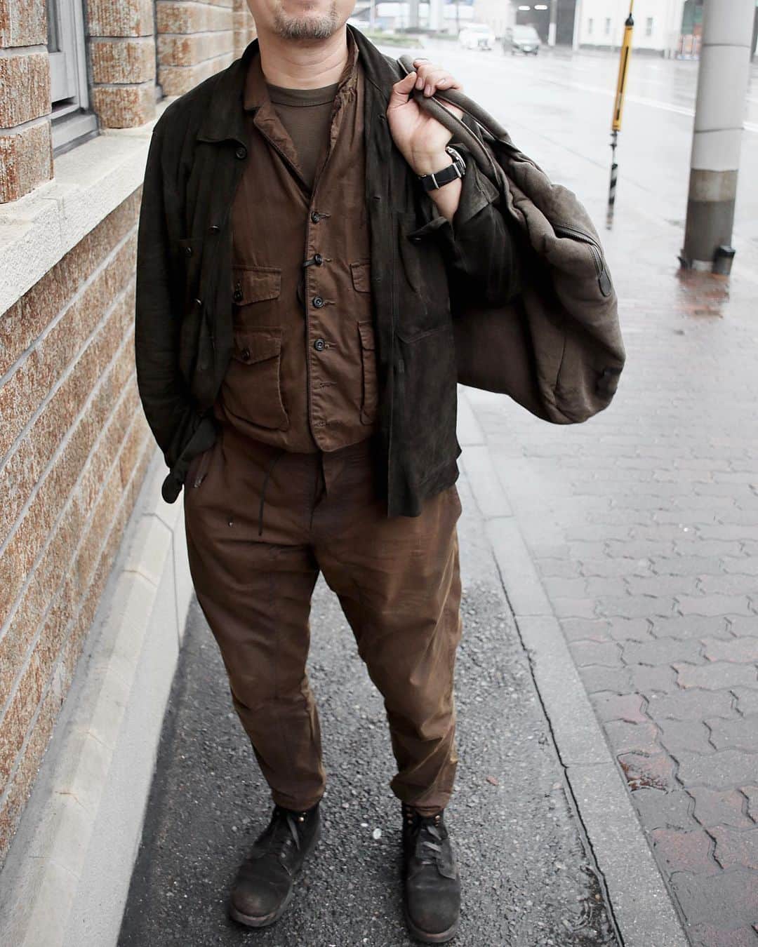 クリスチャンポーのレザージャケット。