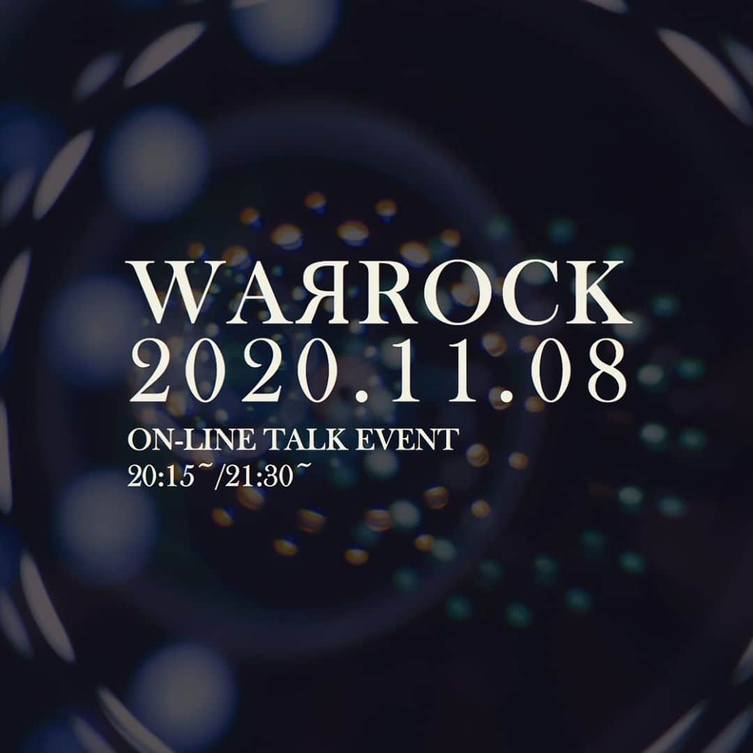 小林正典のインスタグラム：「#WAЯROCK #20201108 #onlinetalkevent」