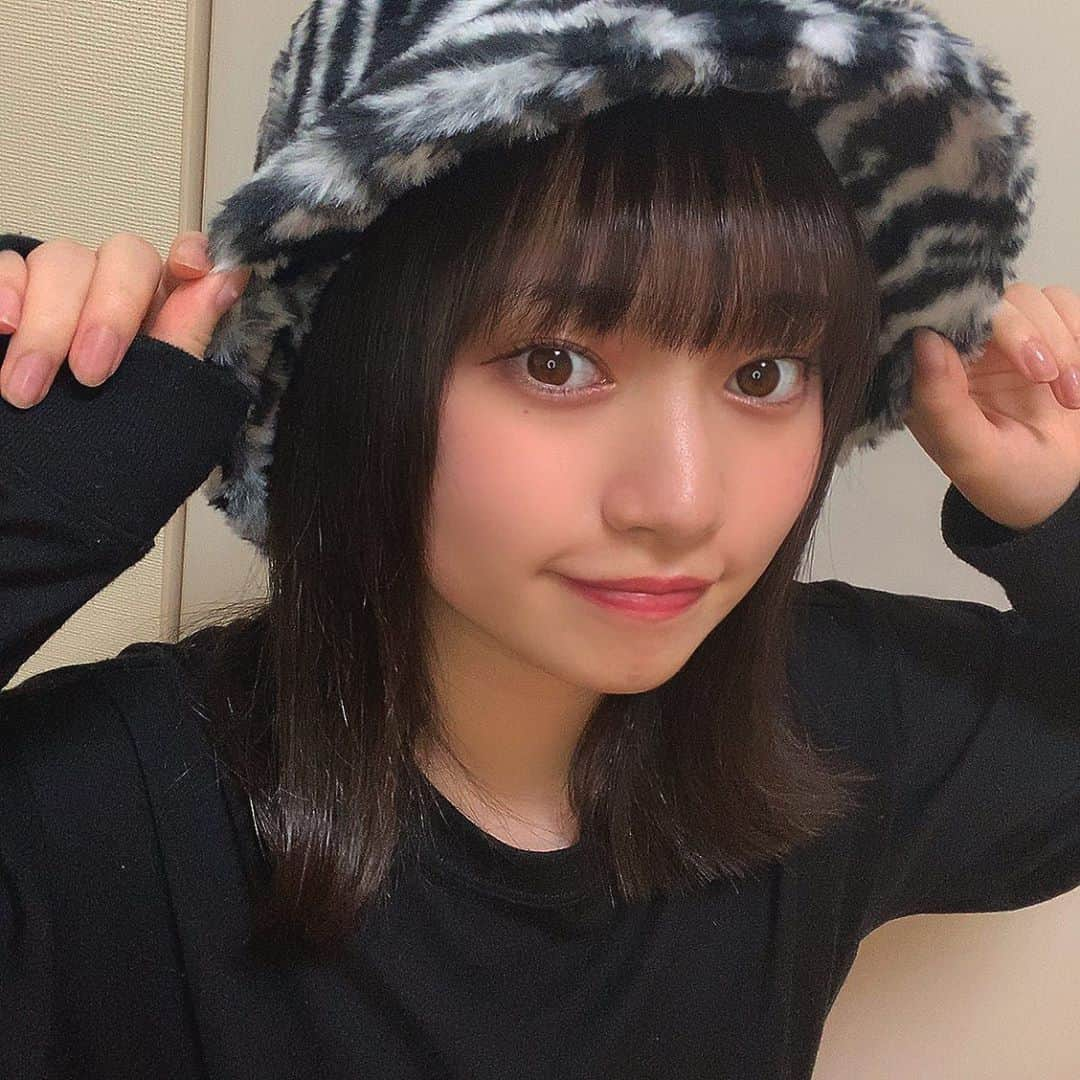 奥原妃奈子さんのインスタグラム写真 - (奥原妃奈子Instagram)「帽子かわいすぎっ( ¨̮ )︎︎♡ 外ハネどうですか〜？」10月11日 20時50分 - hinako.1118