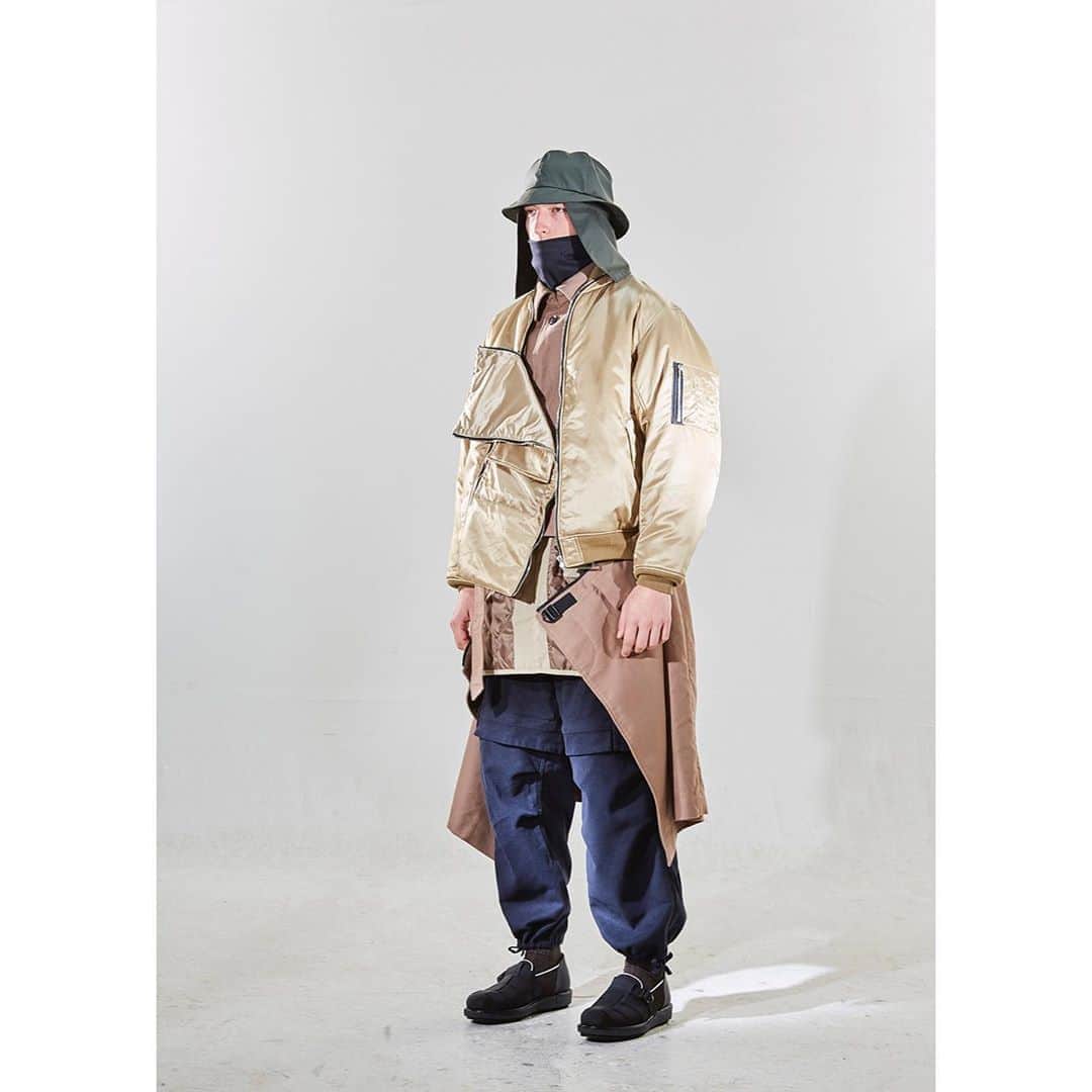 ミーンズワイルのインスタグラム：「[AW20 Error]   Photo: TOSHIO OHNO  @ph_o.h.n.o  Styling: MASATAKA HATTORI  @masataka_hattori Hair: MASATO TSUCHIYA @masatotsuchiya」