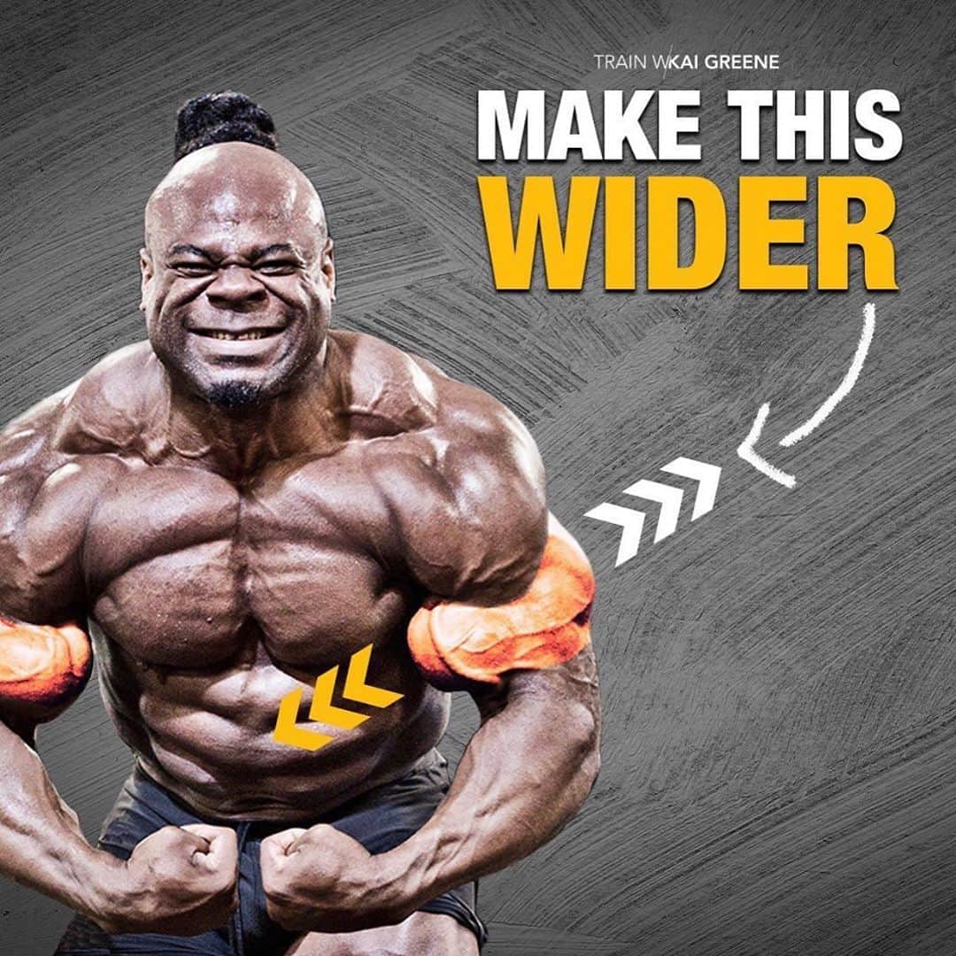 カイ・グリーンのインスタグラム：「💪🏾LOOKING TO GET WIDER?! The tricep is a large muscle group located on the back of the upper arm. The triceps brachii, Latin for “three-headed muscle of the arm,” is composed of three separate muscles. These muscles are known as the long head, the lateral head, and the medial head.  📲Download & Save Off My Training Plans Directly To Your Phone -> Trainwithkai.com」