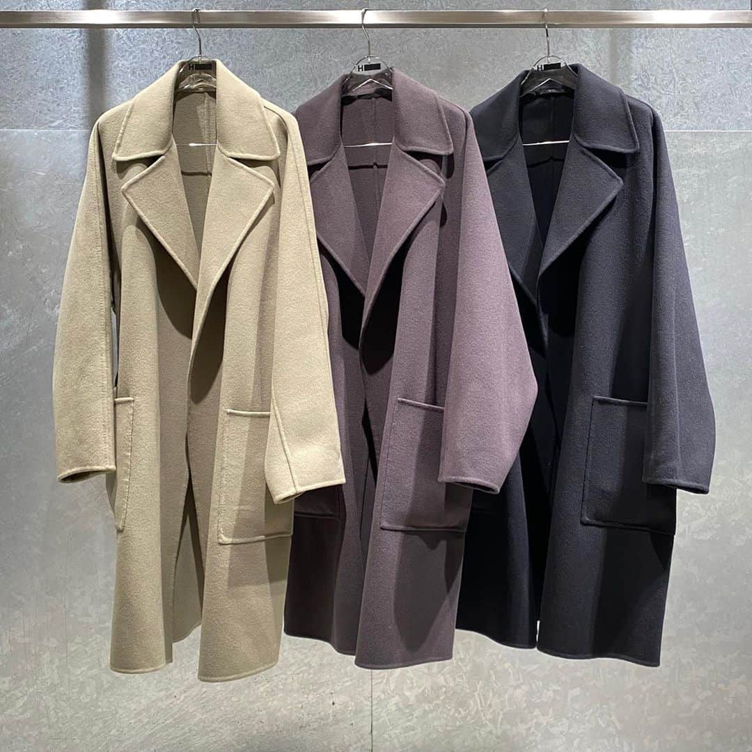 H BEAUTY&YOUTHさんのインスタグラム写真 - (H BEAUTY&YOUTHInstagram)「＜H BEAUTY&YOUTH＞  PILE MELTON REVER STAND COAT ¥99,000-(tax in) Color: Dk.Gray/Black Size:  S/M/L (着用スタッフ: 179cm 着用サイズ: L) #H_beautyandyouth @h_beautyandyouth ...