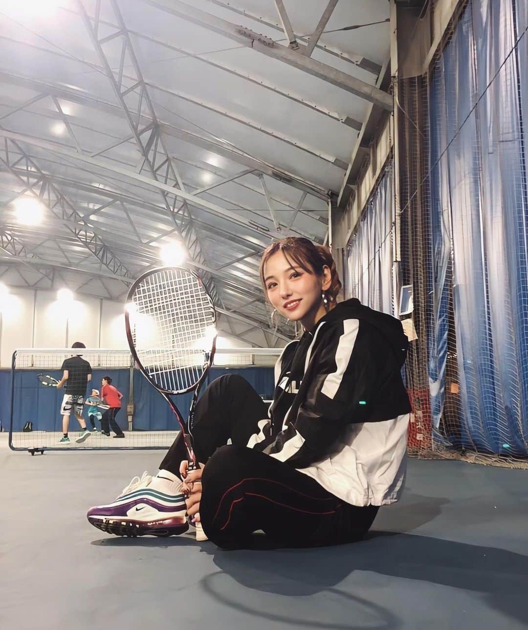 MIOのインスタグラム：「テニスはみんなでやるのが楽しいねやっぱり🥺♡🎾 つぎは来月〜〜またテニス部に会えるの楽しみ🥰！！」