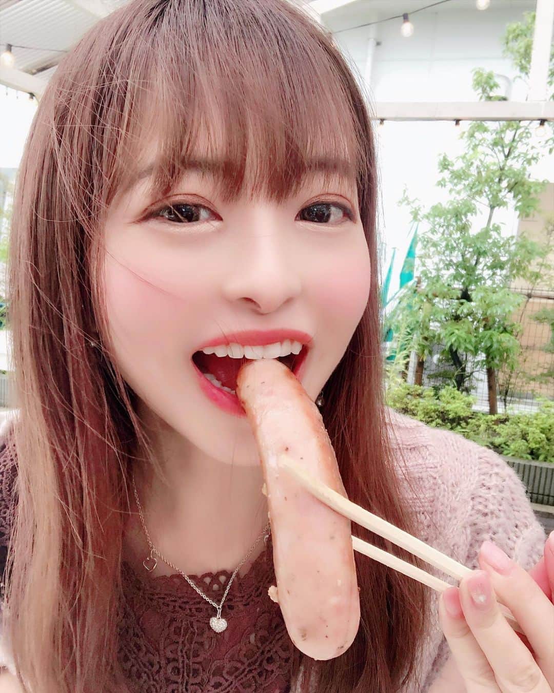 桜もこさんのインスタグラム写真 - (桜もこInstagram)「あかいのとおっきいの！  バーベキューwith @maity_0917 💓  @willdining_bbqtokyo さんにて🍖✨  #willdining  #BBQ #有明　#肉　#野菜　#japan #instagram」10月11日 17時42分 - mokochan319