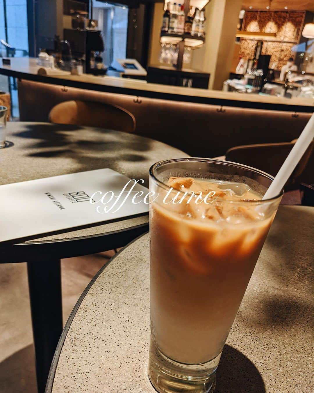 のインスタグラム：「もうアイスの時期は終わりかな、、☕ #cafe」