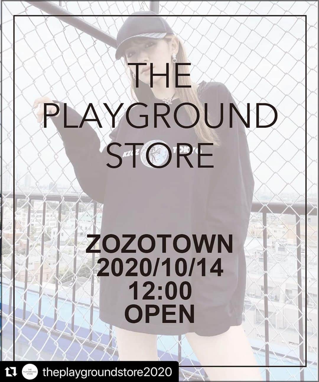 のインスタグラム：「#Repost @theplaygroundstore2020 with @make_repost ・・・ ［NEWS］ 2020年10月14日12時、ZOZOTOWNにTHE PLAYGROUND STOREをオープン致します。 遊び場として、いろんななコラボ商品やオリジナルブランド、グッズなどを展開するセレクトショップです。  #fashion  #ファッション  #グッズ  #newshop  #新規オープン  #セレクトショップ  #zozotown  #model  #モデル #タレント #アーティスト #アスリート #お笑い芸人 #influencer  #インフルエンサー #レディースファッション  #メンズファッション  #コラボ #ブランド  #brand  #theplaygroundstore2020  #プレグラ  #ファッション好きな人と繋がりたい  #洋服好きな人と繋がりたい  #フォローミー  #instagood  #instafashion」