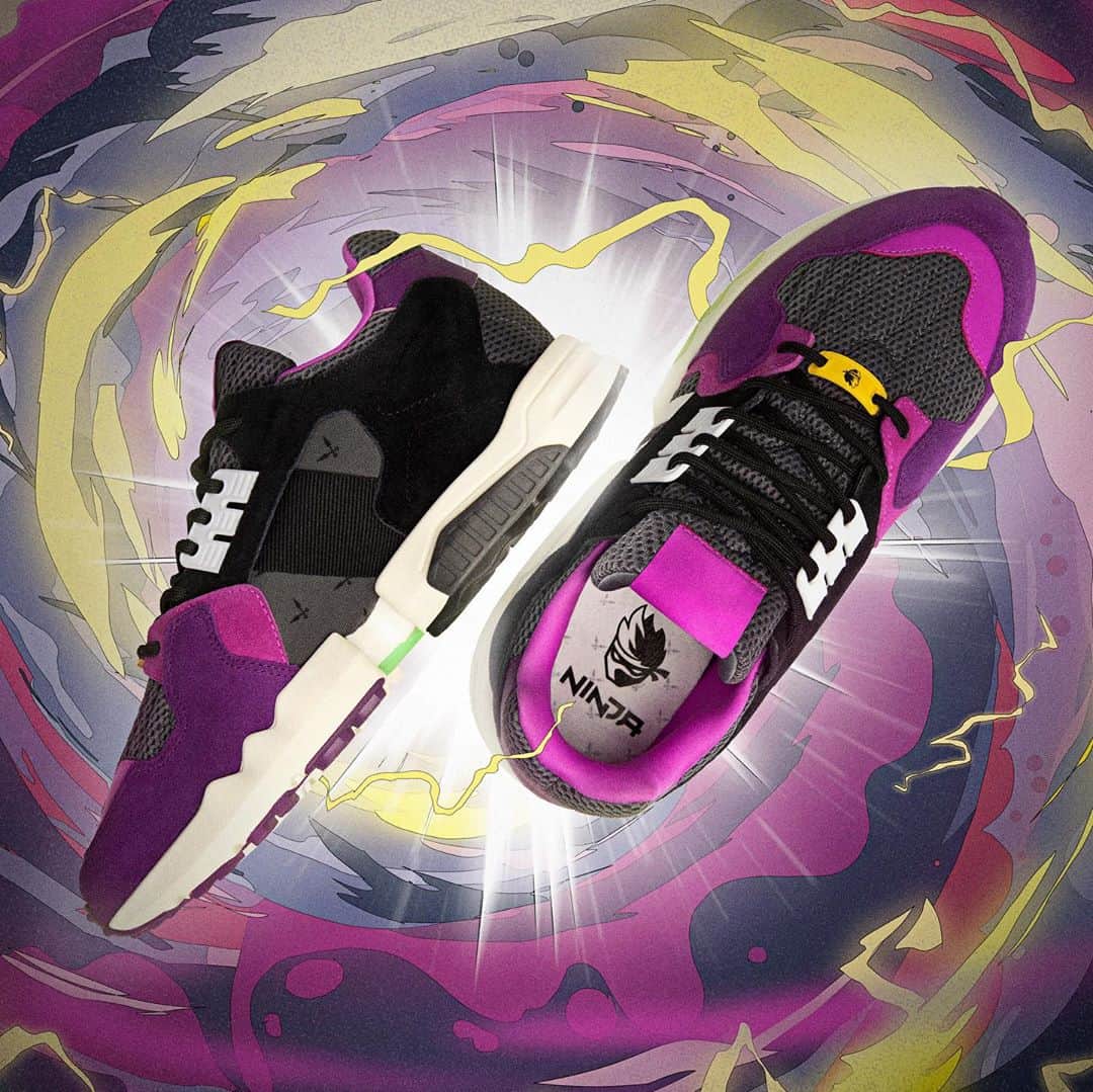 Foot Lockerさんのインスタグラム写真 - (Foot LockerInstagram)「Lightweight sneakers with energy returning cushioning! 🎮 ⚡ @NINJA x #adidas 'Chase the Spark' collection drops 10/14」10月12日 6時33分 - footlocker