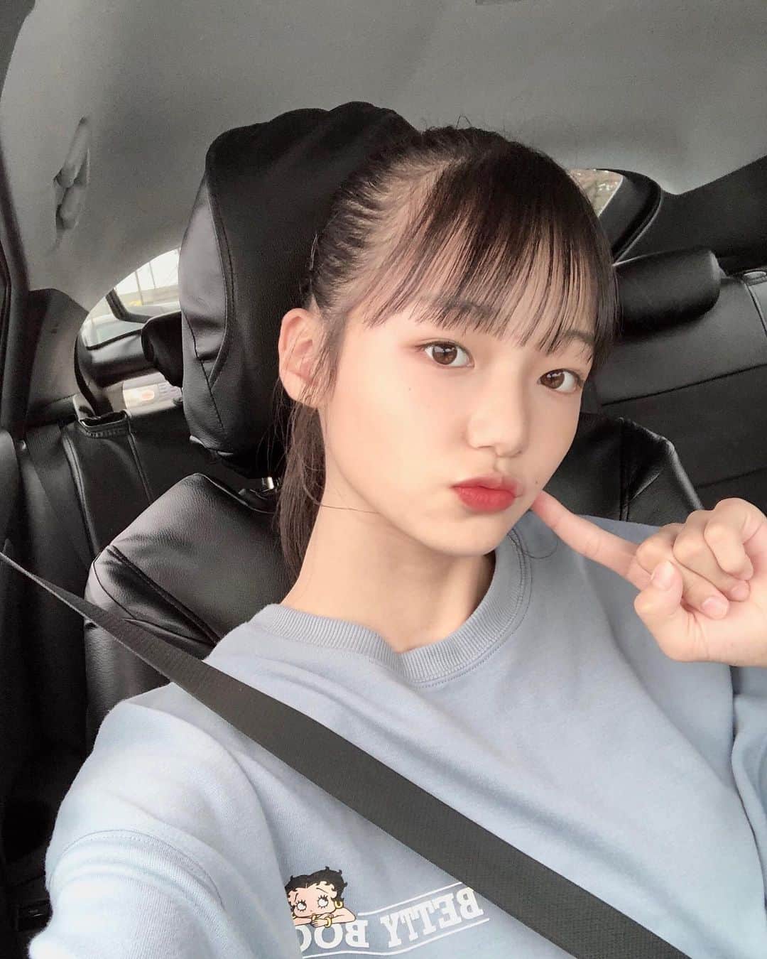 のインスタグラム：「💧 このベティーちゃんのトレーナー お気に入りなの‪‪❤︎‬ 明日からまた頑張ろうネ ・ ・ #bettyboop #ベティーちゃん  #花田姫佳」
