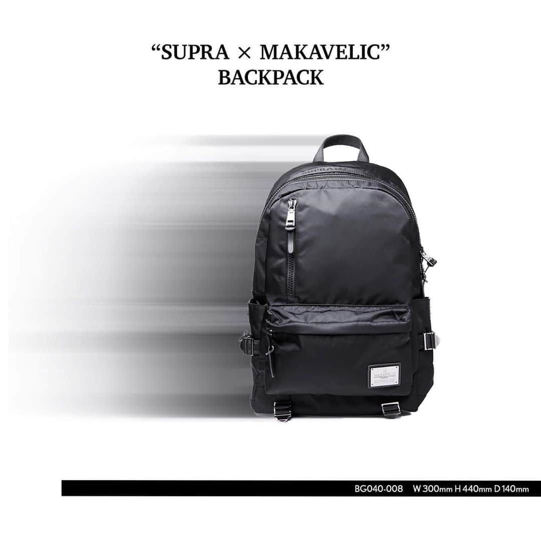 SUPRA TOKYOさんのインスタグラム写真 - (SUPRA TOKYOInstagram)「. 【"SUPRA × MAKAVELIC" BACKPACK】  -BLACK-  STORE & ONLINE  #suprafootweartokyo #sneaker #backpack #makavelic #black #harajuku #tokyo」10月11日 21時46分 - supratokyo