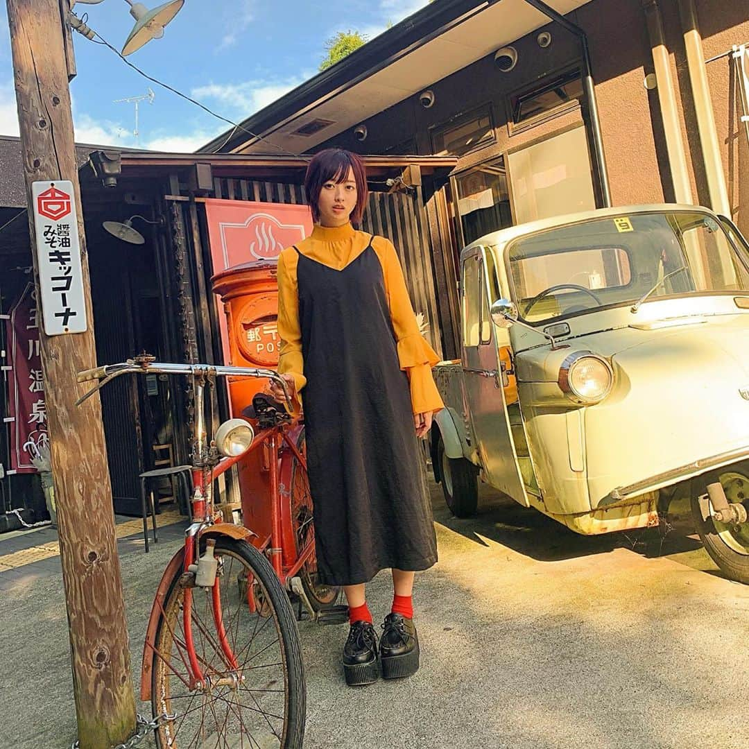 三嵜みさとさんのインスタグラム写真 - (三嵜みさとInstagram)「体バキバキに痛いので 癒されにいきました。  #昭和レトロな温泉銭湯 #玉川温泉 #miiramisato #木乃伊みさと #fashion」10月11日 21時52分 - miiramisato