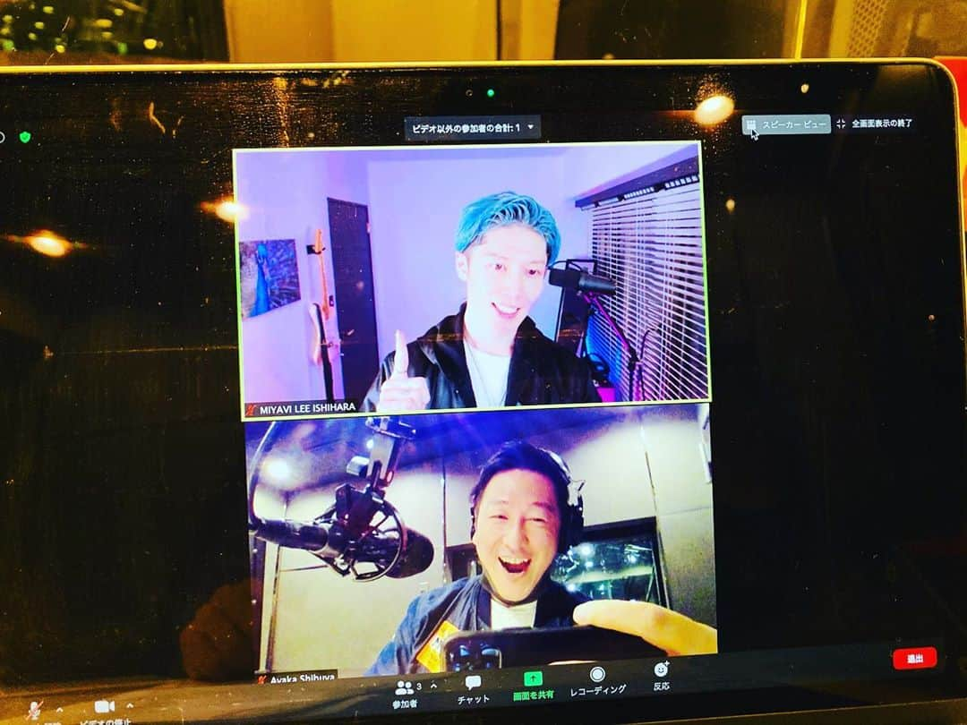 堀潤のインスタグラム：「#MIYAVI さんもスタンバイ！楽しみ。 #jwave」