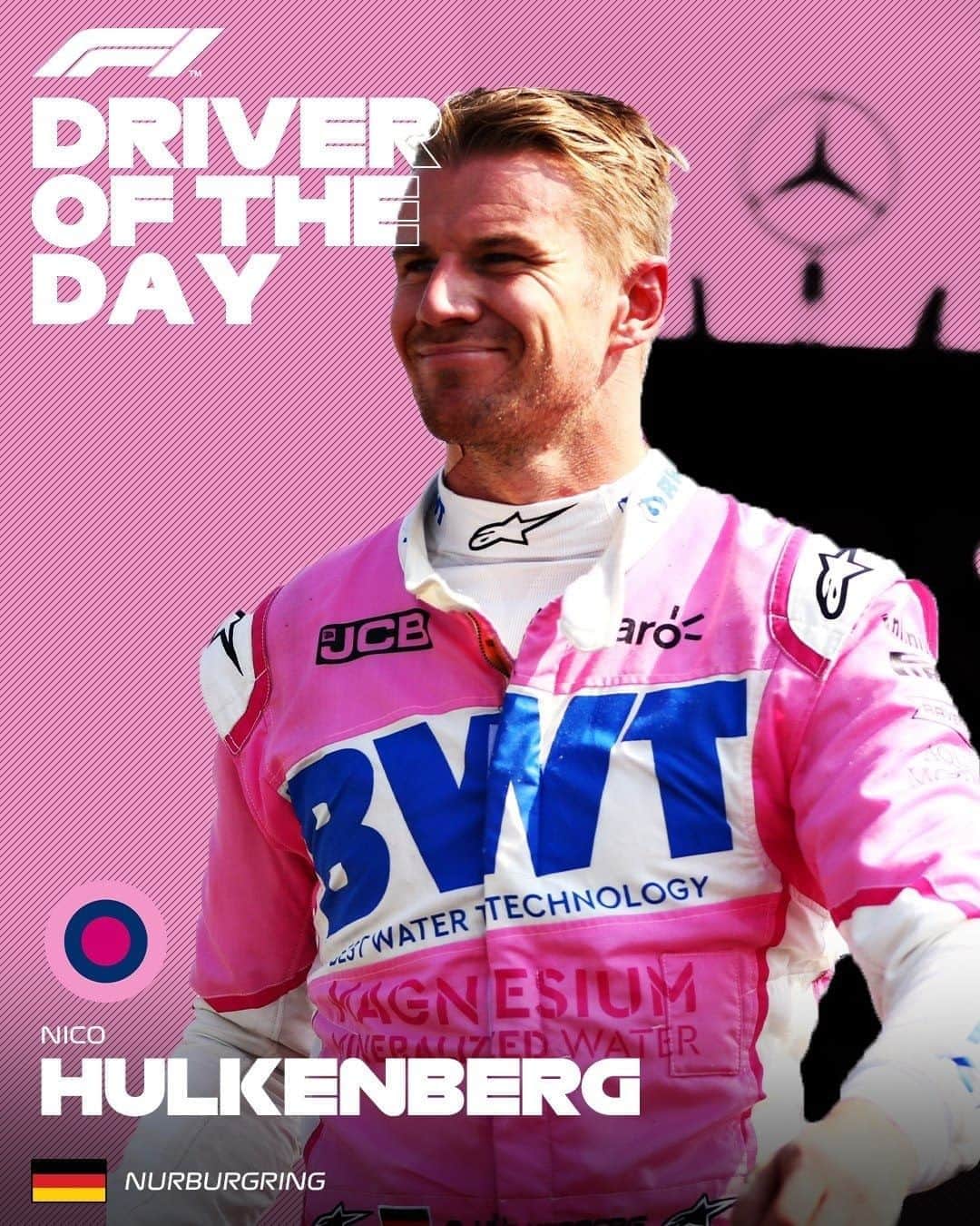 F1さんのインスタグラム写真 - (F1Instagram)「THE SUPER SUB! Hulkenberg takes #F1DriverOfTheDay after finishing P8 after starting last, oh, and all with no practice sessions too 🤯⁣ ⁣ An incredible accomplishment @hulkhulkenberg 👏⁣ ⁣ #F1 #Formula1 #Hulkenberg #Motorsport #EifelGP」10月11日 23時01分 - f1
