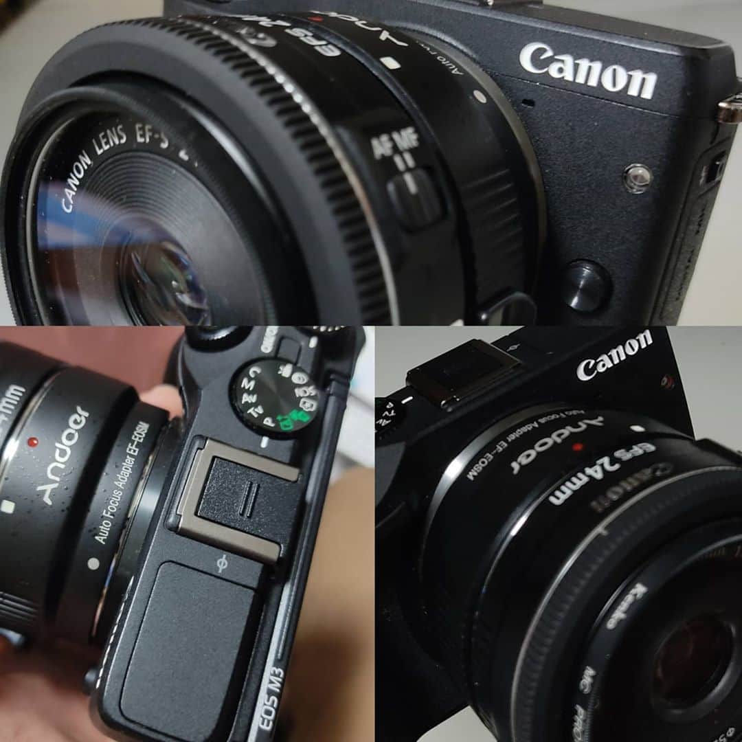 日向正樹のインスタグラム：「一眼レフはなかなか持ち出せないので、中古でM3買ってみた。アダプタつけて手持ちの24ミリを。」