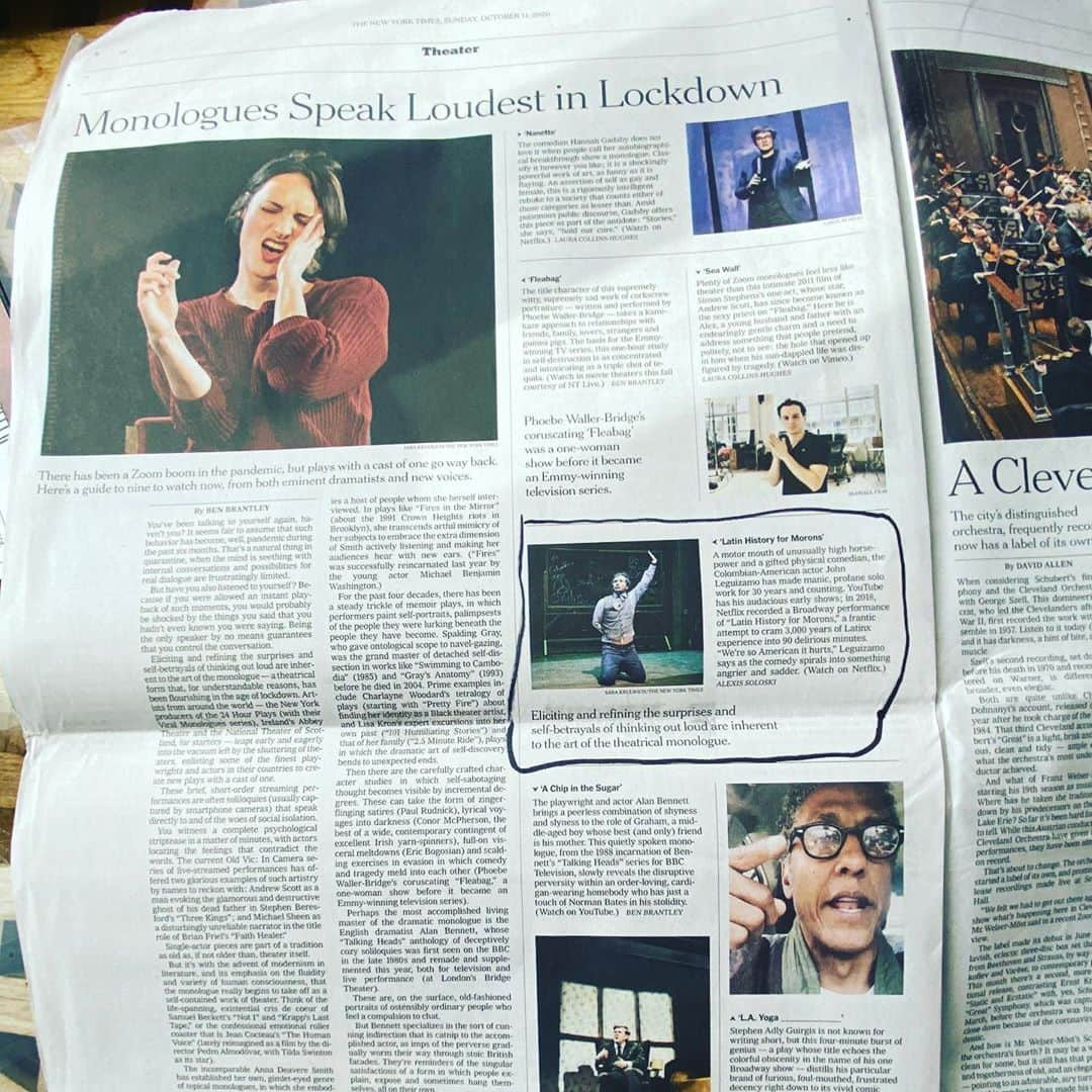 ジョン・レグイザモさんのインスタグラム写真 - (ジョン・レグイザモInstagram)「Got quarantine pick of the best in the @nytimes so you know it’s legit!! Wow! #latinhistoryformorons good to warch during #latinohistorymonth #hispanicheritagemonth」10月12日 0時33分 - johnleguizamo