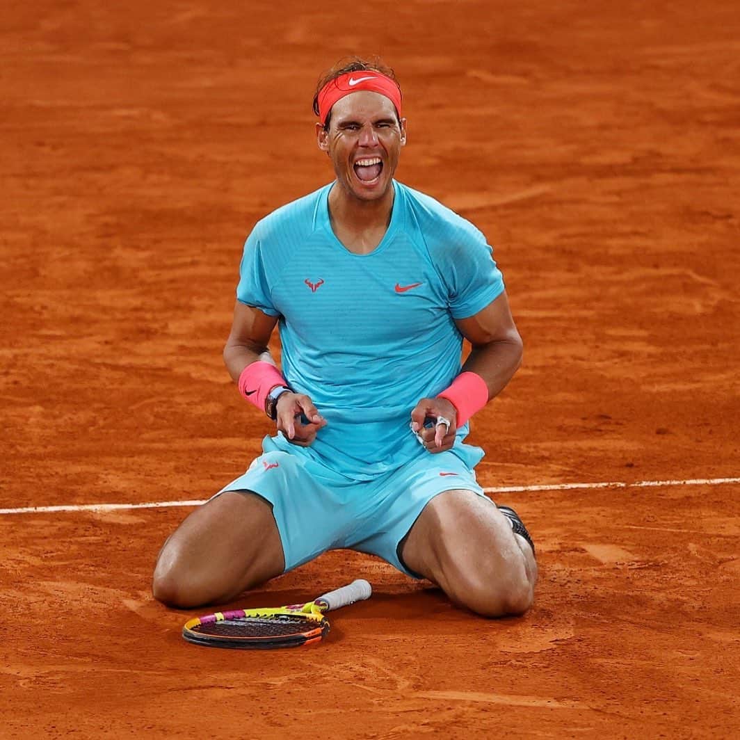 パウ・ガソルのインスタグラム：「Con esta exhibición te llevas tu 13º #RolandGarros... y ya van 20 Grand Slams en el bolsillo para igualar a Federer. Eres muy grande, la palabra #Leyenda ya se te empieza a quedar corta!!!!! 😱😱😱🔝🔝🔝 @RafaelNadal」