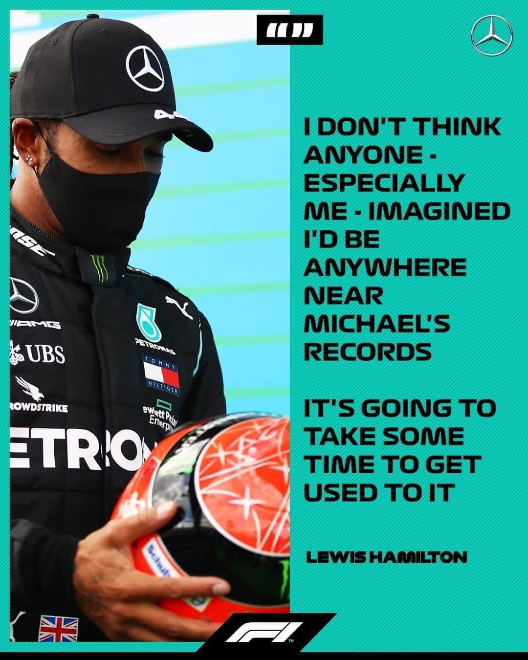 F1さんのインスタグラム写真 - (F1Instagram)「182 victories, equally shared between Michael Schumacher and Lewis Hamilton 🏆❤️⁣⁣ ⁣⁣ #F1 #Formula1 #Hamilton #Schumacher @lewishamilton」10月12日 1時59分 - f1