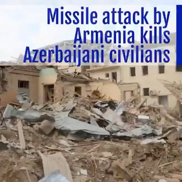 WildLifeのインスタグラム：「Azerbaijan's second largest city Gandja was cowardly attacked 11.10.2020 by Armenia with Tochka ballistic missiles, killing at least 9 azerbaijani civilians and wounding 34, incl. many children.   #stoparmenianagression  #stoparmenianaggression  #stoparmenianterrorism  #stoparmenianoccupation  #stoparmenianterror  #stoparmenia  #stoparmenianvandalism  #stoparmeniangenocide  #prayforganja  #prayforganjacity  #prayforganja🇦🇿  #cnn  #cnnnews  #bbc  #bbcnews  #euronews  #cbc  #abc  #abcnews  #вести  #новостироссии  #новости  #первыйканал  #armenia  #azerbaijan  #karabakhisazerbaijan  #karabakh  #karabakhisazerbaijan🇦🇿  #prayforazerbaijan  #prayforganja  #ganjacity」