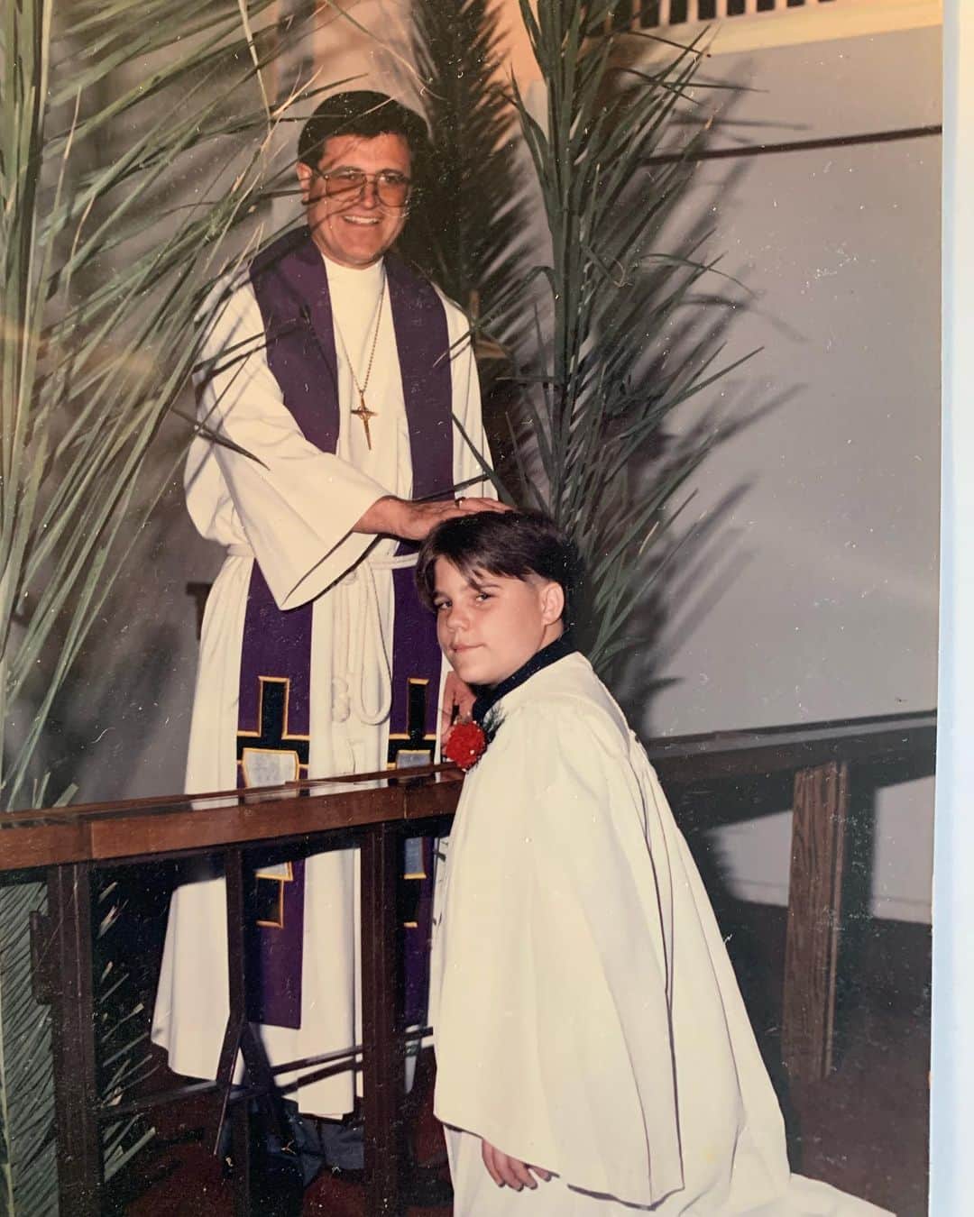 ジョーイ・ライアンのインスタグラム：「From my 8th grade confirmation. I’ve always been a believer but being a follower is different. No matter your journey, I encourage you to find your faith. “For I am not ashamed of the gospel, because it is the power of God that brings salvation to everyone who believes” (Romans 1:16)」
