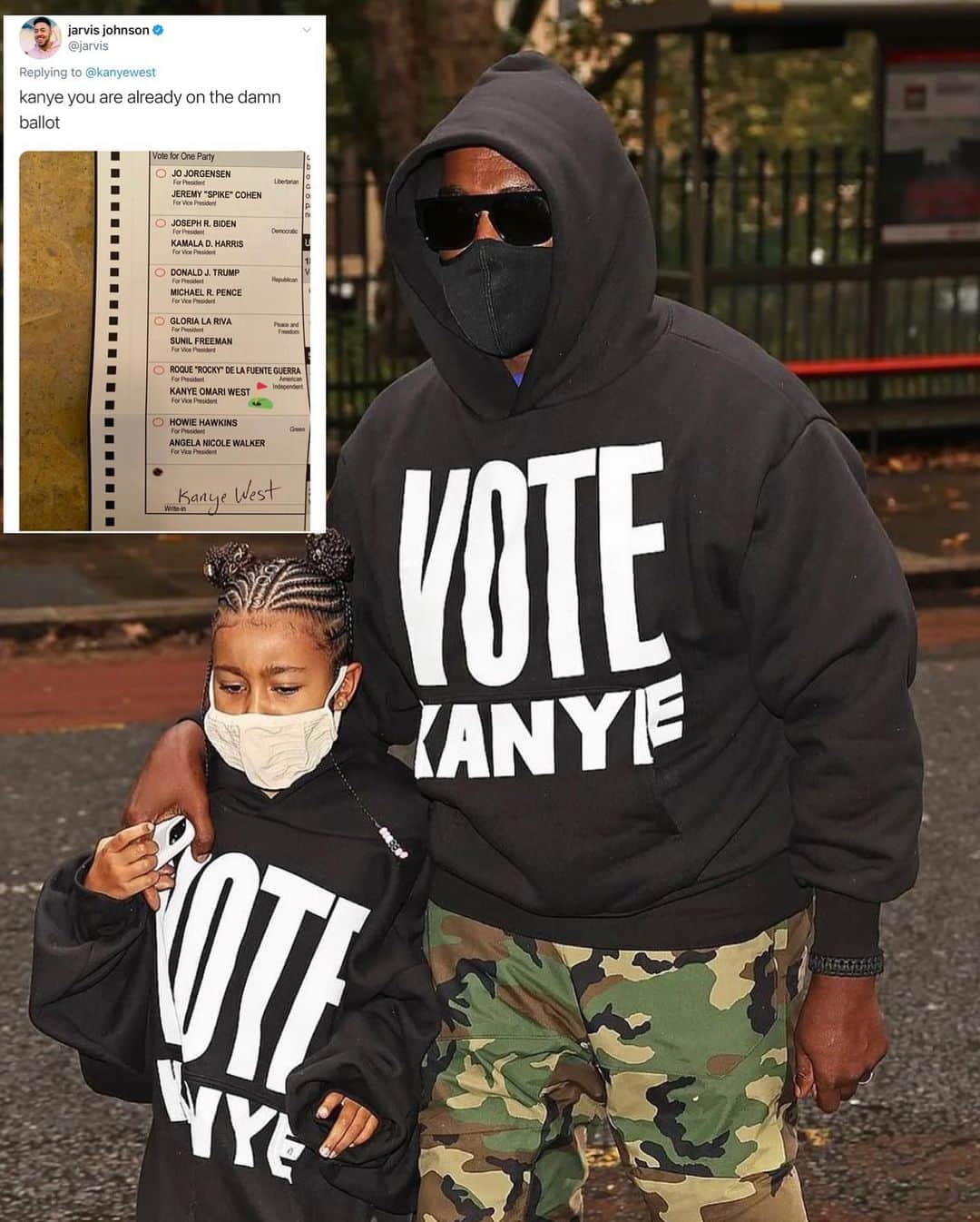 YeezyBoostOfficial さんのインスタグラム写真 - (YeezyBoostOfficial Instagram)「Y’all voting for Kanye or Nah 🤔  #kanyewest2020  #kanyetweeted 🗳」10月12日 4時07分 - sightbase