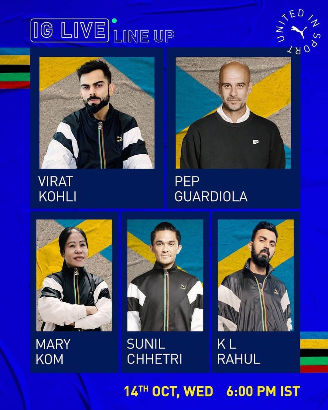 Mary Komさんのインスタグラム写真 - (Mary KomInstagram)「Save the date! I'll be going live with @virat.kohli from the @pumaindia instagram handle on 14th October at 6 PM IST. #UnitedInSport. See you there @pepteam @chetri_sunil11 @rahulkl Check out my story to set a reminder 👀」10月12日 14時44分 - mcmary.kom