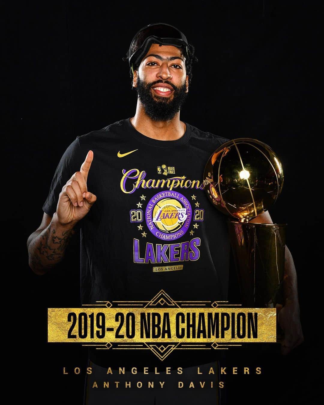 NBAさんのインスタグラム写真 - (NBAInstagram)「🏆 First-time champion with the @lakers... @antdavis23! He becomes the most recent player to win the #NBAFinals, an Olympic Gold Medal and an NCAA Championship since Michael Jordan.」10月12日 14時56分 - nba