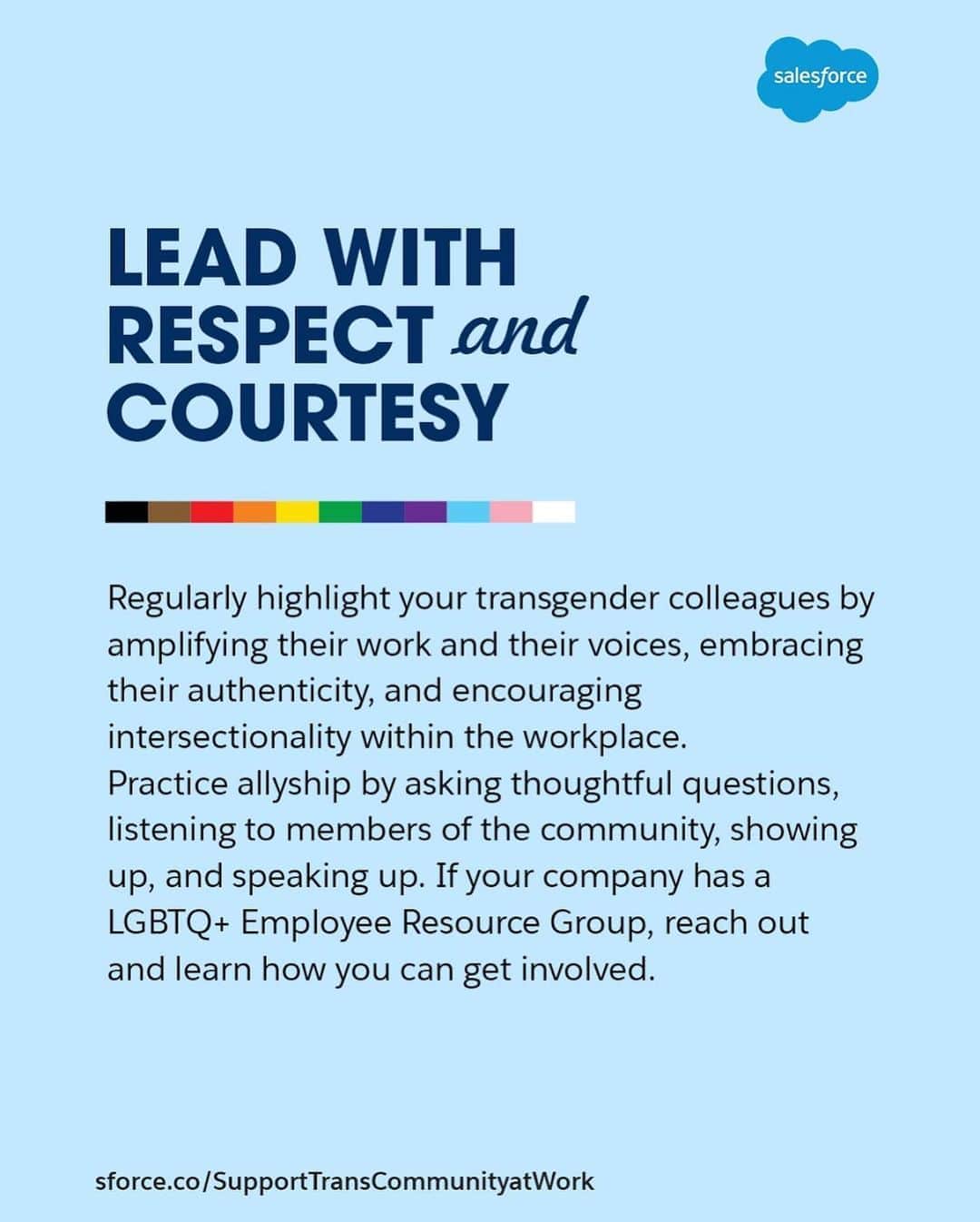 Salesforce さんのインスタグラム写真 - (Salesforce Instagram)「Today is #NationalComingOutDay in the U.S., which for some members of the LGBTQ+ community involves sharing their sexual orientation and/or gender identity. Whether you're out or not, we honor and support your truth and your courage.   We're sharing key tips from Kari Newman's (Analyst, Office of Equality) recent blog on 5 Ways to Support The Transgender Community at Work. Read more at the link in bio. 🔗」10月12日 7時51分 - salesforce
