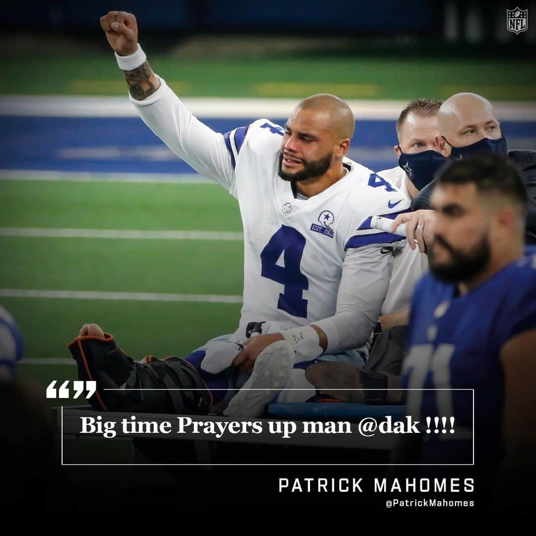 NFLさんのインスタグラム写真 - (NFLInstagram)「Players around the league show support for Dak Prescott.」10月12日 9時41分 - nfl