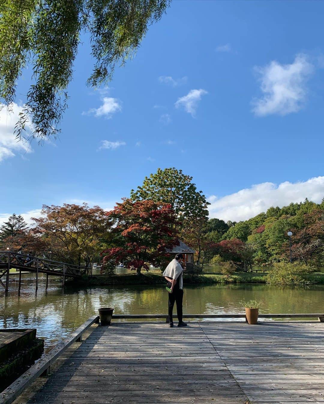 松本恵奈さんのインスタグラム写真 - (松本恵奈Instagram)「平和な写真達。笑  とおきが泣いているのはパパがふざけすぎたせい。 反省してもらおか😑✊🏻 #軽井沢」10月12日 9時51分 - ena1123