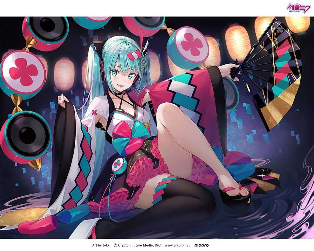 初音ミクさんのインスタグラム写真 - (初音ミクInstagram)「#初音ミク #マジカルミライ2020 #OSAKA  Art by #tokki  #hatsunemiku #イラスト #illustration #大阪 #matsuri #夏まつり」10月12日 11時01分 - cfm_miku_official