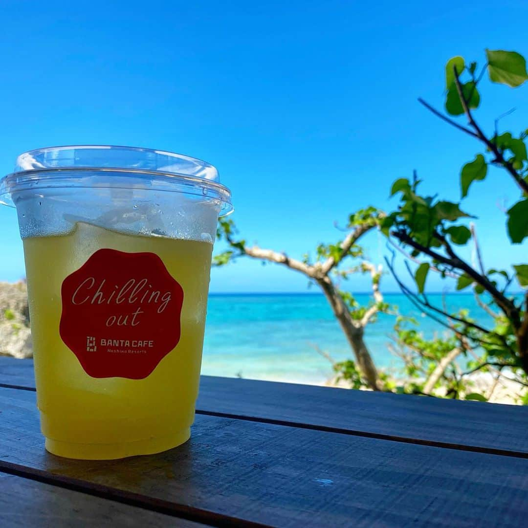 三浦マキさんのインスタグラム写真 - (三浦マキInstagram)「Straight to the beach& Beach  front cafe .Wanna have this view as my den☕️📖 海の見える絶景カフェ。目の前のビーチの透明度が目を見張るほど綺麗だった…✨ 星のやさんに滞在していなくても、こちらのカフェのみ利用も可能。 多分週末とかは激混みだと思われますので、平日、もしくはお早めのお時間に。  #星のや沖縄 #星のや#星のや沖縄リゾート #beach #beachcafe#hoshinoyaokinawa」10月12日 12時52分 - makimiura__la