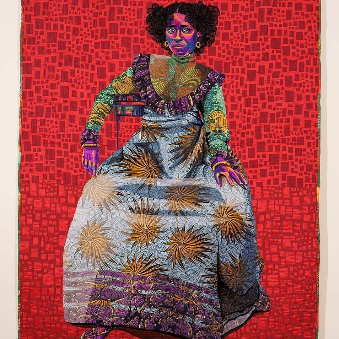 Instagramさんのインスタグラム写真 - (InstagramInstagram)「No paint is used in the making of these portraits. All of Bisa Butler’s (@bisabutler) large-scale appliqué artworks are made up of tiny pieces of fabric — cut, sewn and quilted on a long arm sewing machine.⁣ ⁣ “My work celebrates the African American tradition of quilting and portrays the beauty, strength, pride and dignity of Black people. I am inviting a re-imagining and a contemporary dialogue about age-old issues, still problematic in our culture, through the comforting, embracing medium of the quilt.⁣ ⁣ I am telling the story of ordinary people — Black people — whose stories have been deliberately ignored, misconstrued or outright denied.⁣ ⁣ My subjects stand in defiance against racist stereotypes and show African Americans as people who value family, community, education and hard work.⁣ ⁣ I hope people view my work and see the expressions of joy, the vibrancy of colors and the quiet dignity of my portraits. I am expressing what I believe is the equal value of all humans. I hope when people see my work they can see a reflection of themselves and come to terms with the truth of the matter — all people are created equal.”⁣ ⁣ #ThisWeekOnInstagram⁣ ⁣ Art by @bisabutler」10月13日 1時09分 - instagram