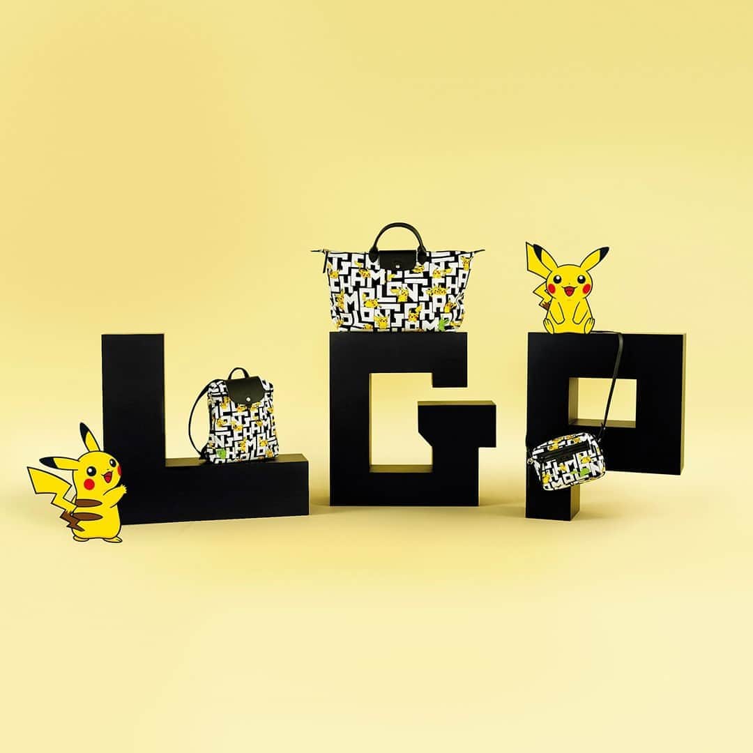 Longchampのインスタグラム：「Iconically French. Iconically Japanese. Here are 3 more bags from our one-of-a-kind #LongchampXPokemon collection.   #LongchampLePliage #Longchamp  #Pokemon #Pikachu   © 2020 Pokémon」